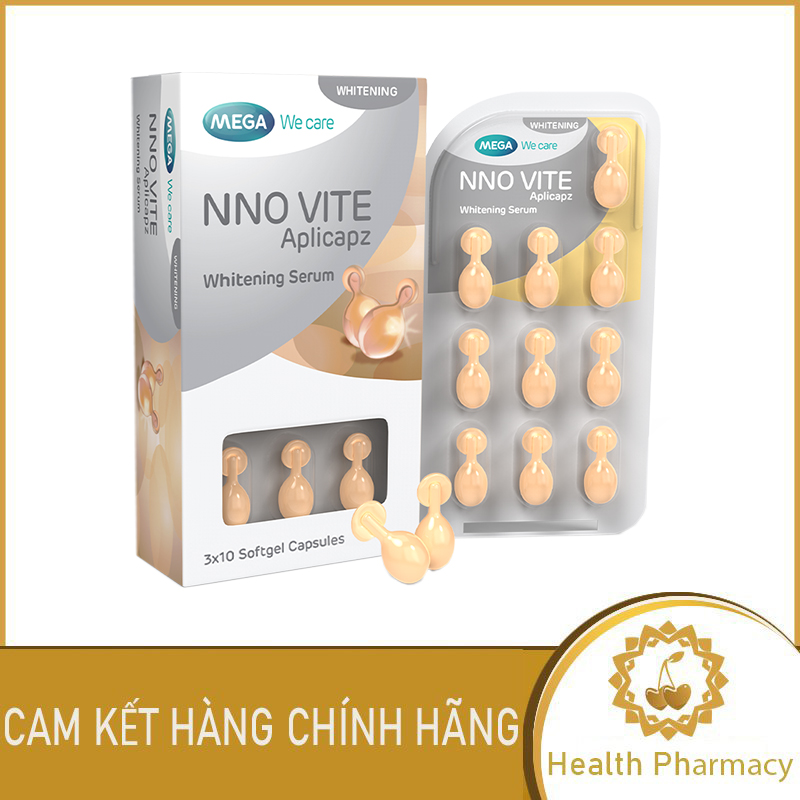 Viên Dưỡng Da NNO Vite Aplicapz Whitening Serum Giúp Dưỡng Trắng Da Hộp 30 Viên - Health Pharmacy