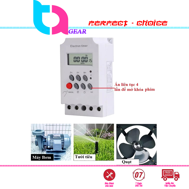 Bộ công tắc hẹn giờ bật tắt thiết bị điện KG316 T-II 16 chương trình, đồng hồ hẹn giờ bật tắt, timer hẹn giờ bật tắt