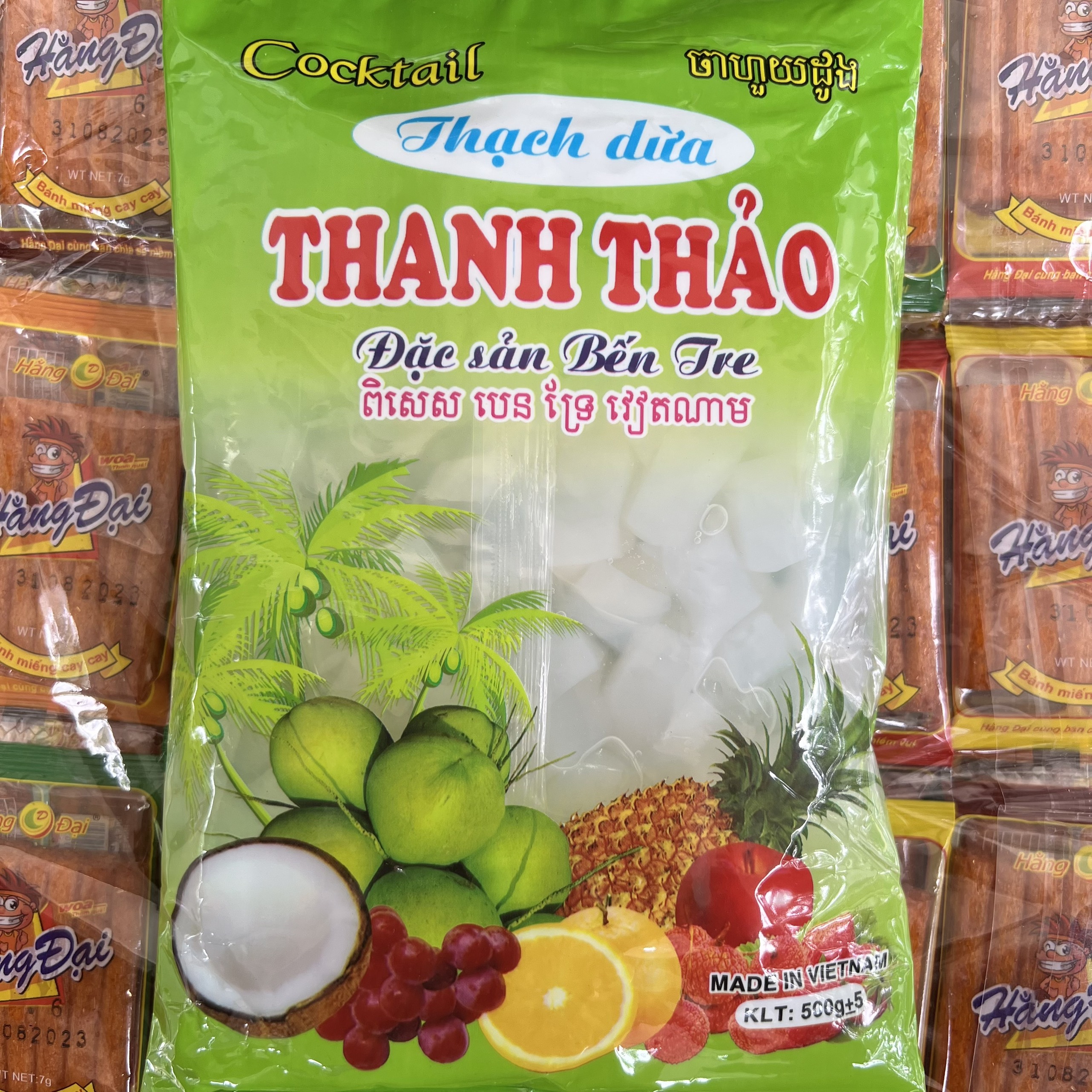0,5kg thạch dừa úp lạnh sẽ rất ngon ,thạch dừa giải nhiệt mùa nóng đồ ăn vặt - hương việt
