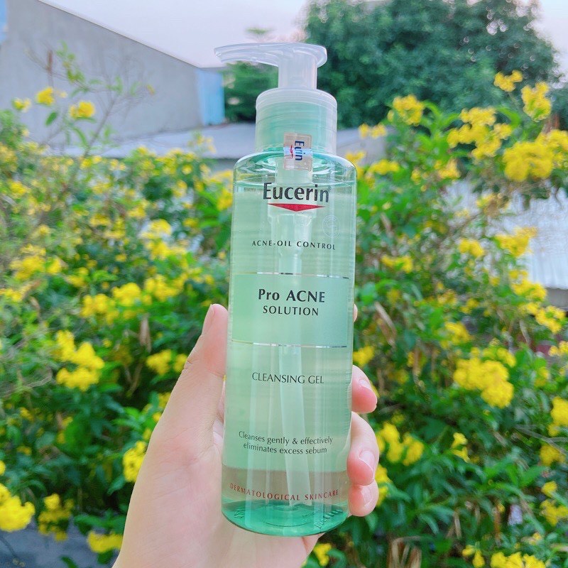 Gel rửa mặt eucerin pro acne cleansing gel làm sạch dịu nhẹ cho da nhờn mụn
