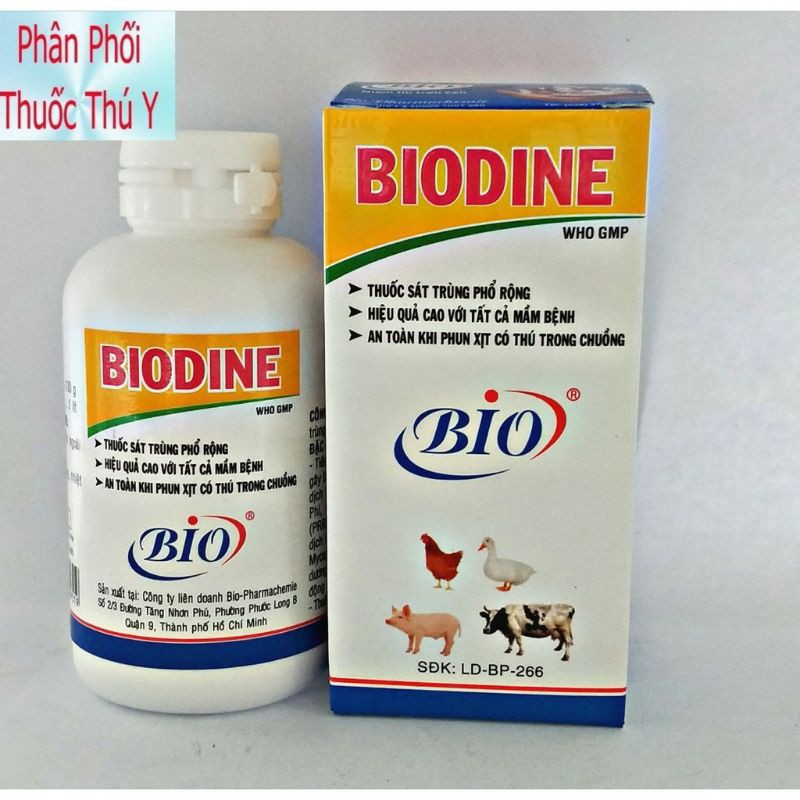Biodine Sát Trùng Chuồng Trại Biodine Vệ Sinh Chuồng Trại Sát Khuẩn Chỗ Chăn Nuôi