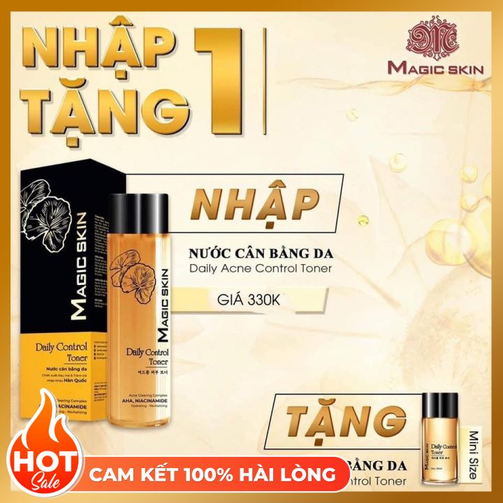 Nước cân bằng dành cho da mụn daily acne control toner - tặng 1 toner mini