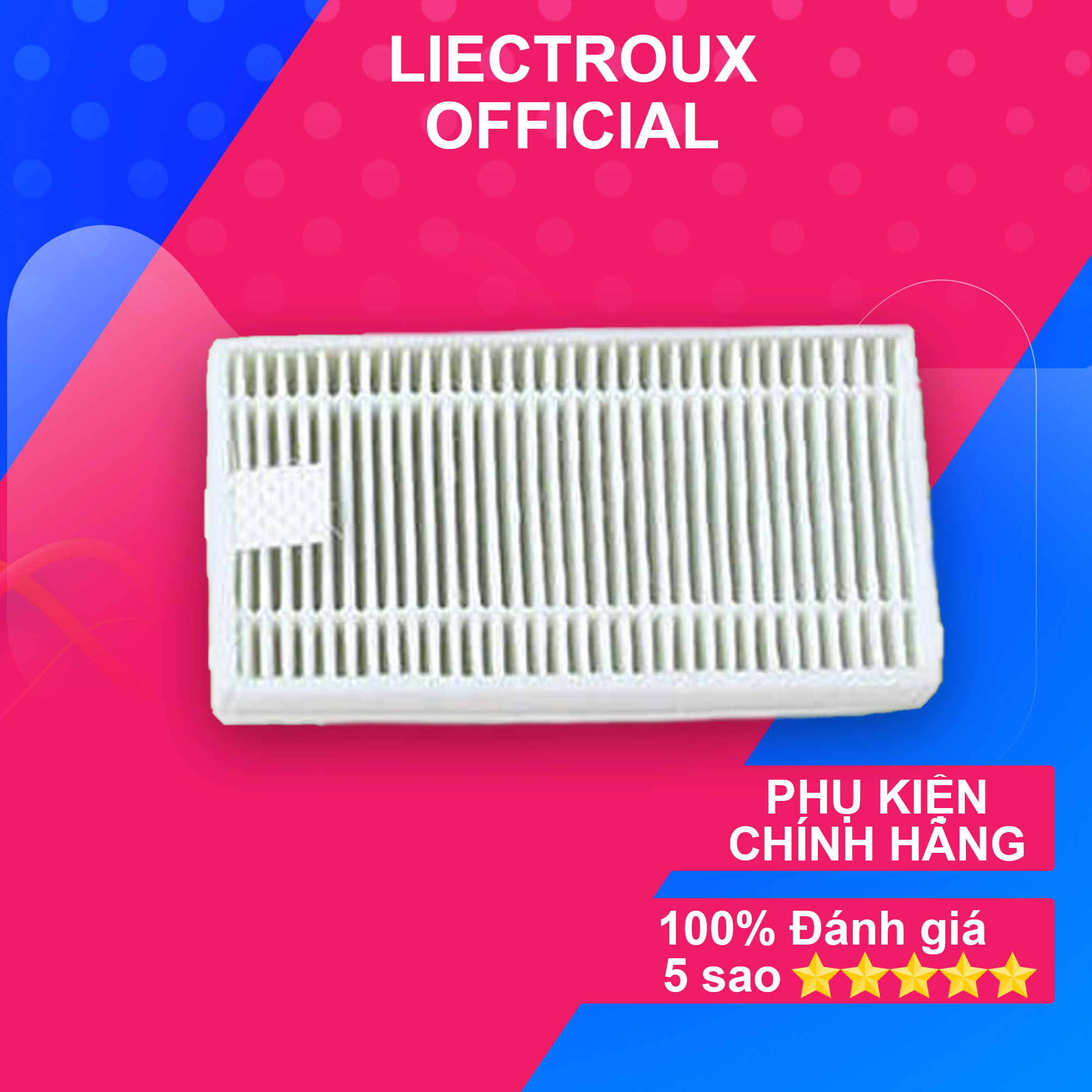 Tấm màng lọc bụi mịn hepa robot hút bụi b6009 liectroux - phụ kiện miếng lọc robot b6009 w600