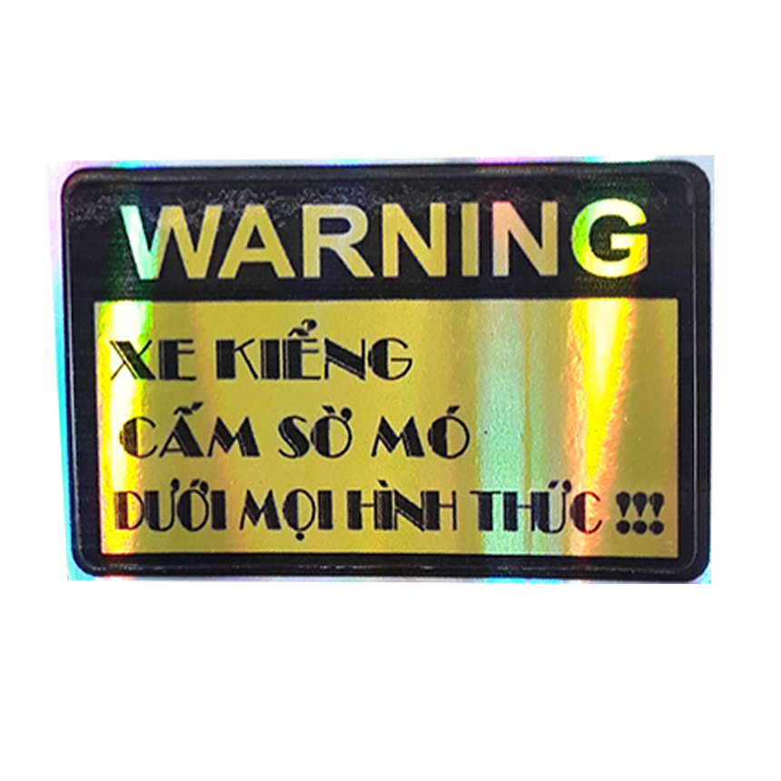 Tem XE Kiểng màu vàng óng 7 màu ( Giá cho 1 hình) tem decal dán xe máy xmen, ô tô, dán balo, bàn học, đồ vật