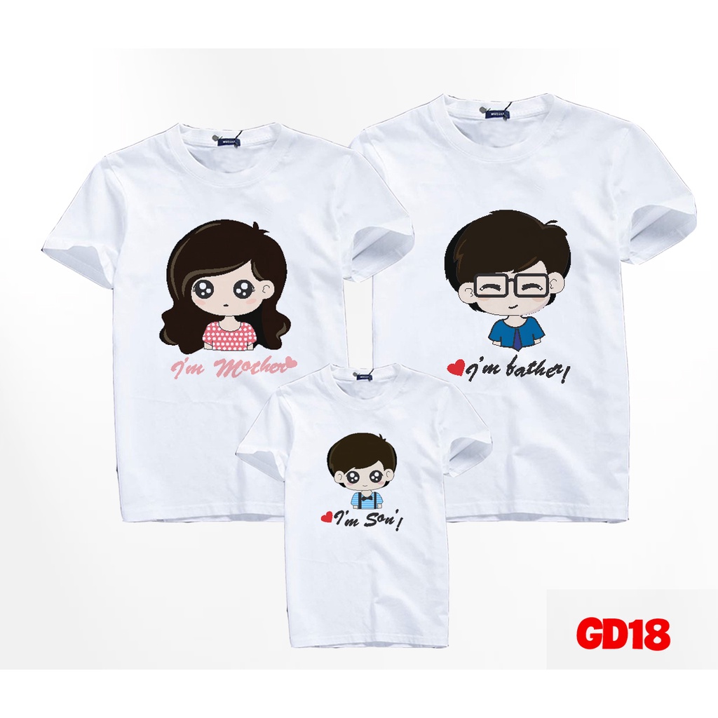 Đồng phục áo gia đình dad mom son - ktqn tshirt and uniform