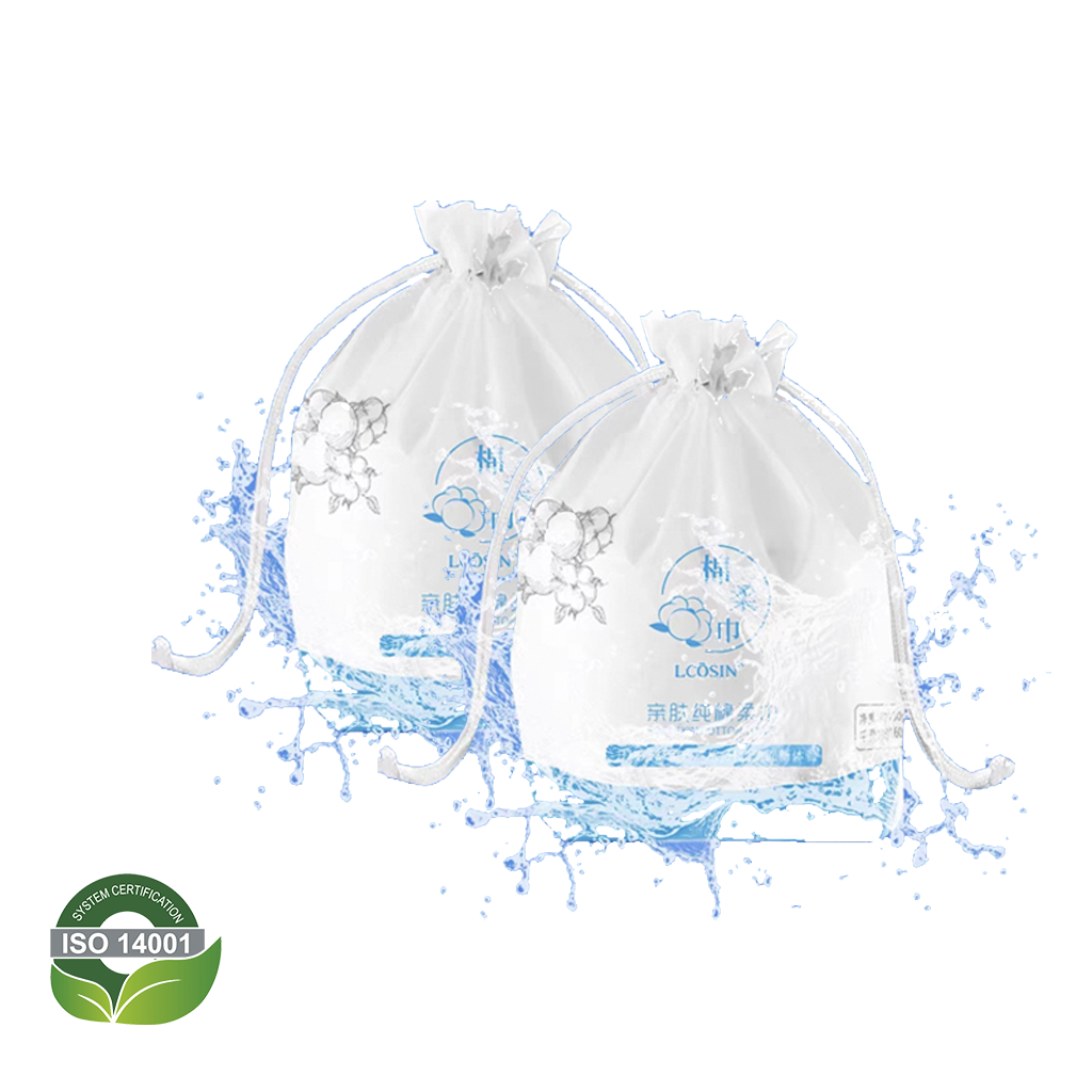 2 cuộn giấy cuộn lau mặt khô - khăn rữa mặt cotton dùng một lần
