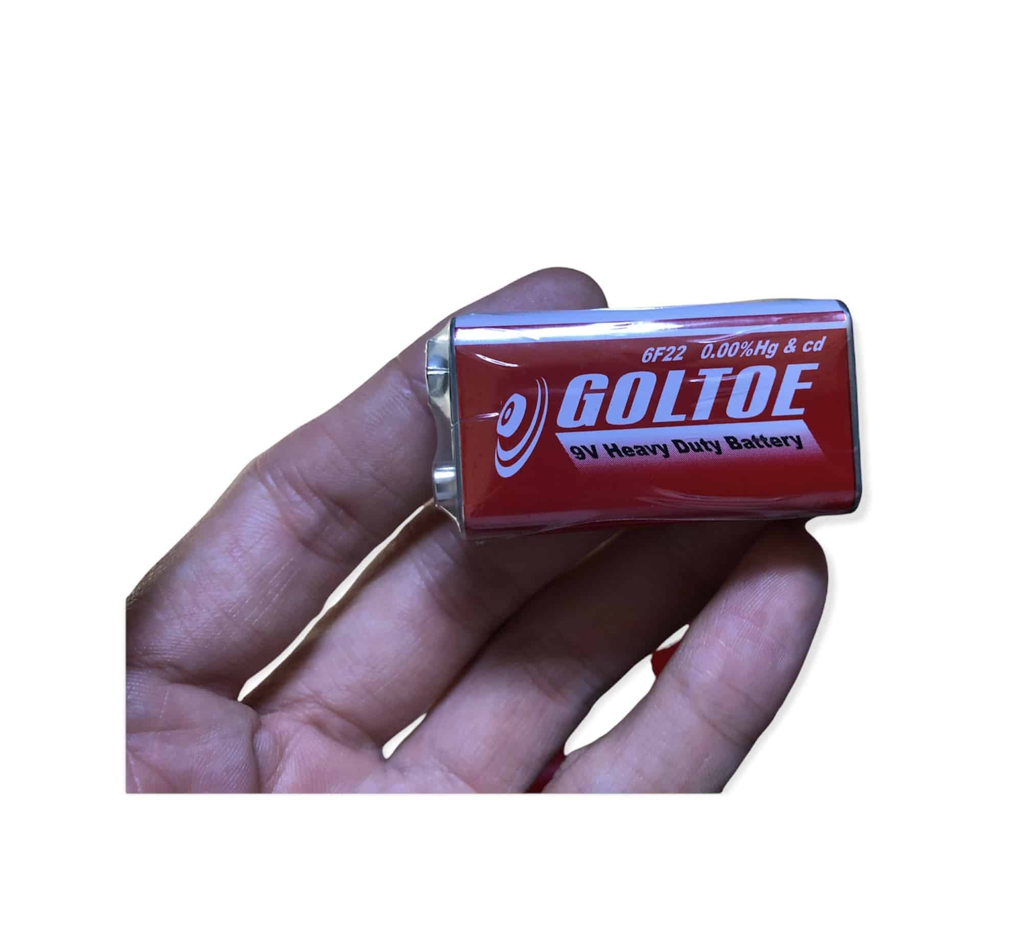 Bộ 10 viên Pin 9v GOLTOE 6F22 0,00%Hg & cd 3M SHOP