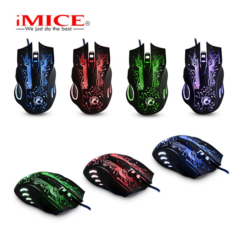 Chuột gaming imice x9 quang học có dây 2400 dpi
