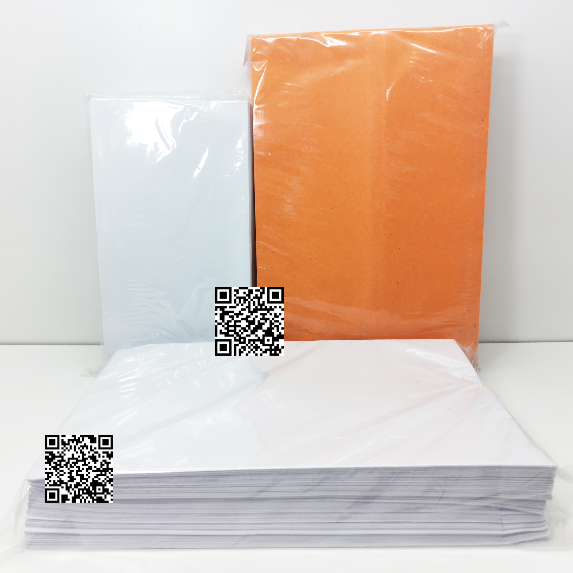 Bao thư cam A5 - Bao thư trắng A5 - Bao thư trắng 12x22 (1 xấp 100 bao thư)