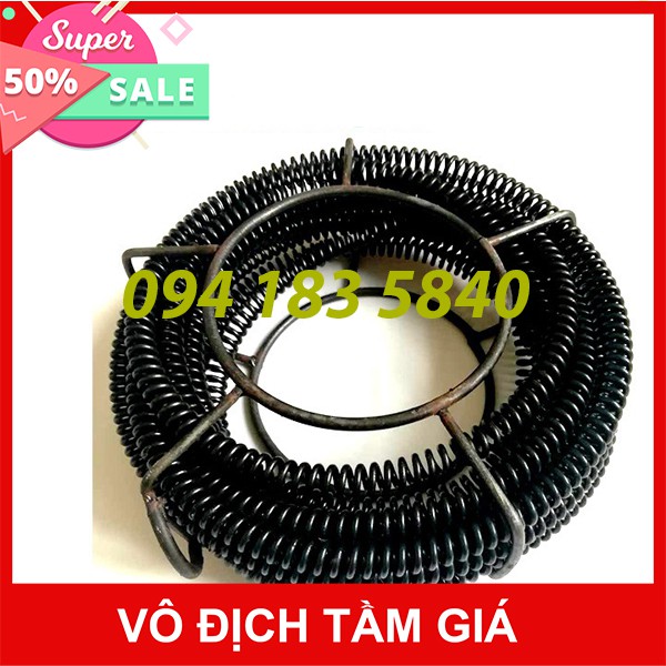 Dây thông cống lò xo dài 6m Chỉ gồm dây không có phụ kiện phi 16💰FREESHIP💰 Chỉ gồm 6m dây lò xo