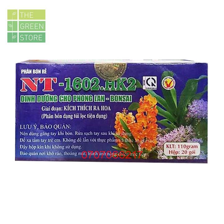 Phân bón tan chậm cho lan dạng túi lọc NT-1602.HK2 (giai đoạn kích ra hoa)