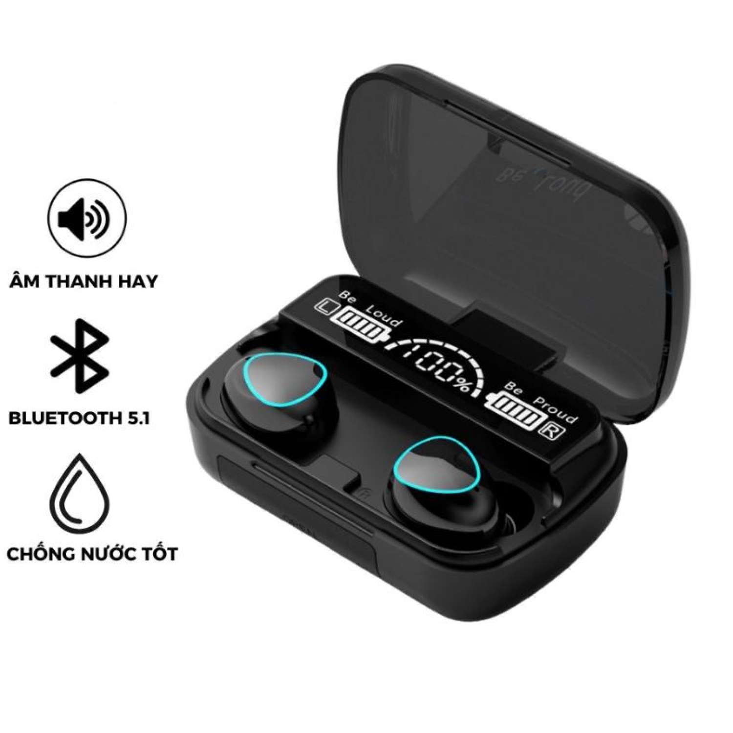 Tai nghe bluetooth m10 v5.1 bass mạnh