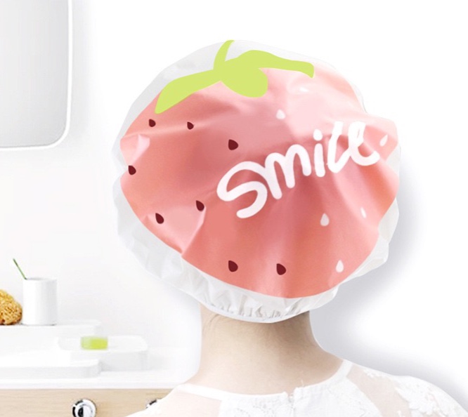 Combo 2 Mũ Trùm Đầu chống nước Trái Cây hình thú Siêu Đáng Yêu