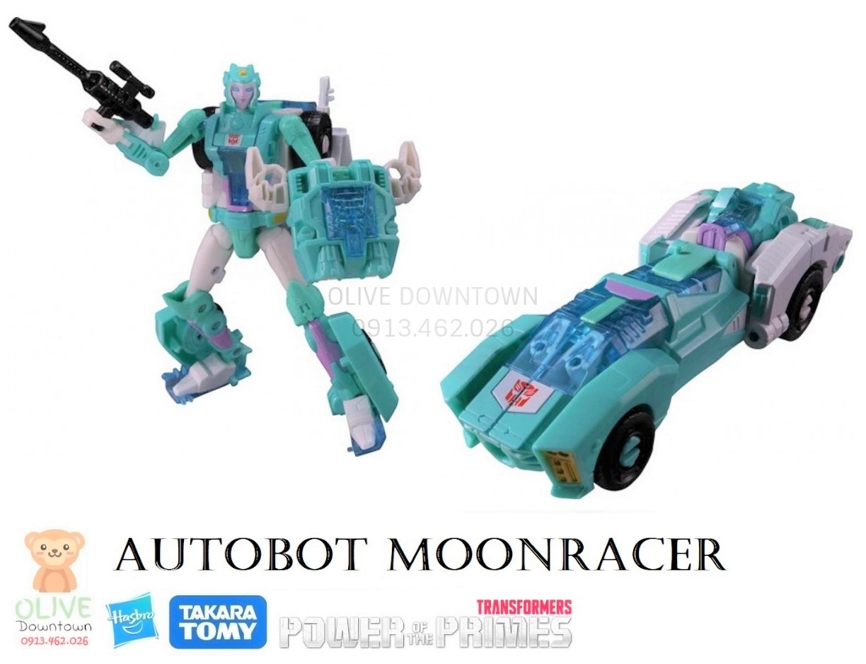MOONRACER * Robot 14cm lắp ráp thành XE - Transformers POWER OF THE PRIMES