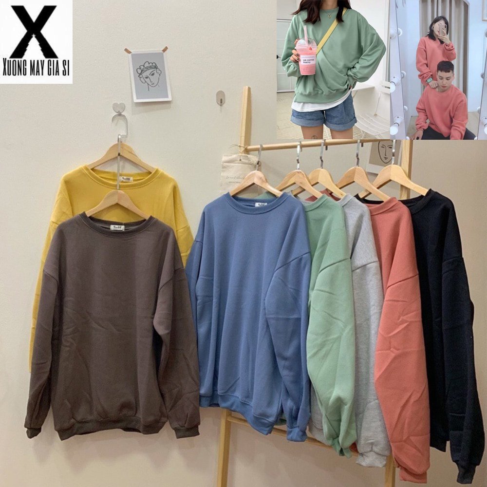 [HCM]Áo nỉ Sweater mùa đông thời trang form rộng phong cách Hàn Quốc XG004