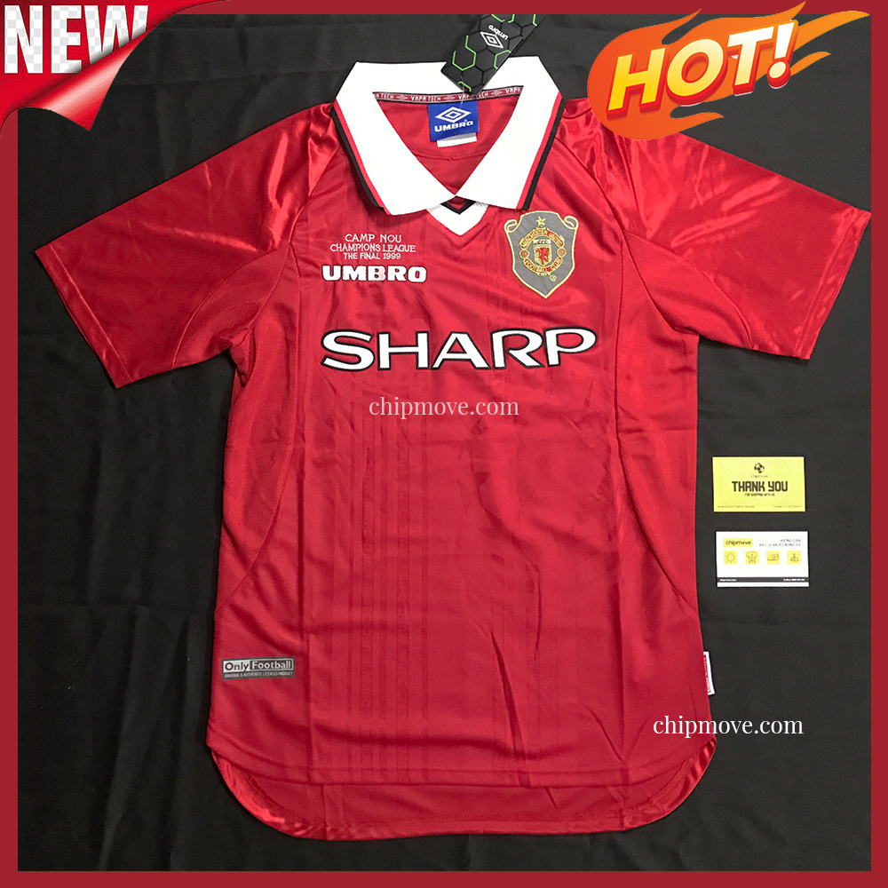 [BẢN PLAYER] Áo bóng đá MU sân nhà mùa giải 1999 Thái cao cấp