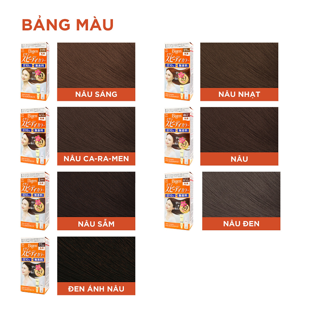 NHUỘM TÓC PHỦ BẠC BIGEN NỘI ĐỊA NHẬT