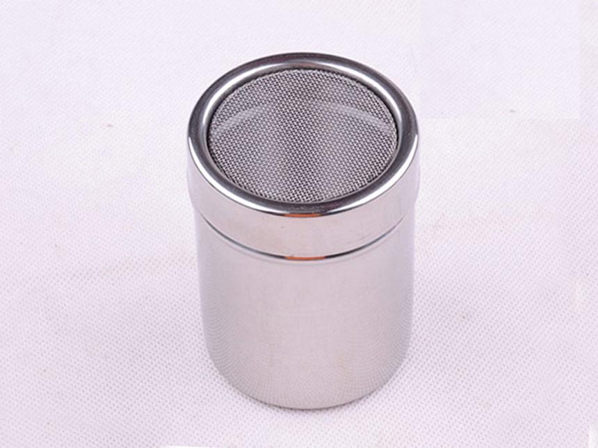 Hũ rắc bột inox socola matcha cacao có nắp đậy Powder dispenser