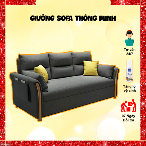 Ghế sofa đa năng thông minh -ghế sofa giường đệm bọt biển - royaldecorhn - sofa để phòng khách, 2 màu để lựa chọn )