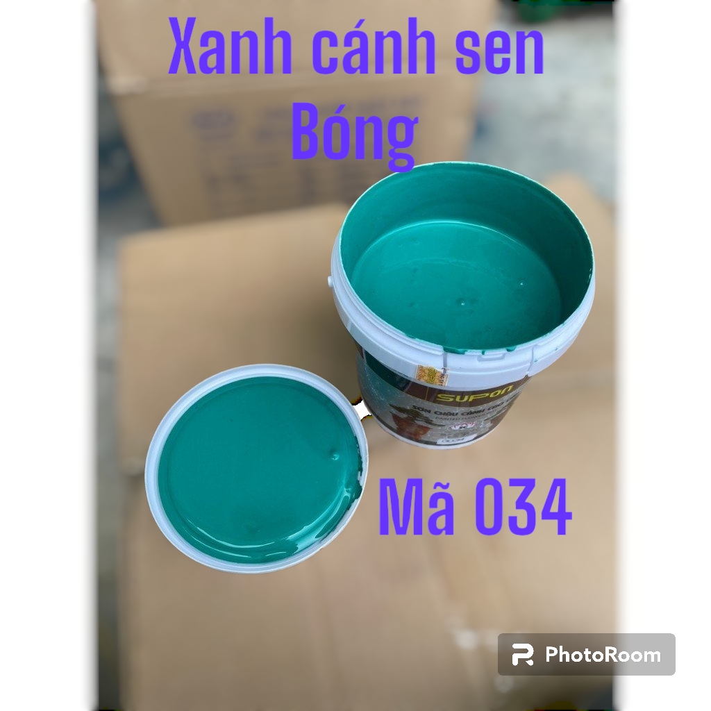 Sơn màu xanh cánh sen bóng, sơn chậu cảnh chuyên dụng, ngoại thất