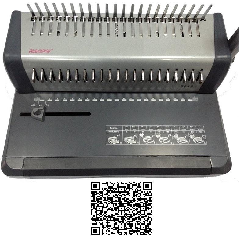 Máy đóng gáy lò xo nhựa Hp5018