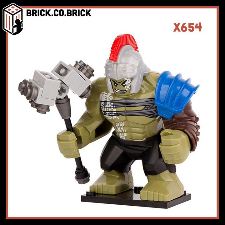 Super hero marvels hulk mô hình đồ chơi lắp ráp minifigure siêu anh hùng người khổng lồ xanh x887