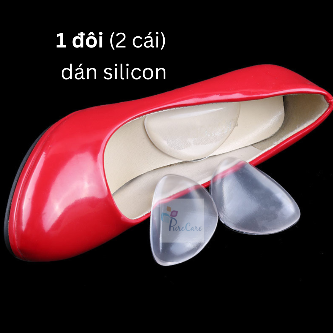 HCM Lót giày dán Silicon cho người bàn chân bẹt giảm đau giữa lòng bàn chân BỘ 2 CÁI