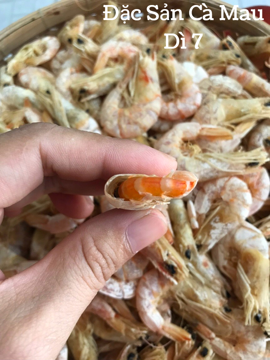 [500Gram] Tôm khô Cà Mau, tôm đất nguyên vỏ