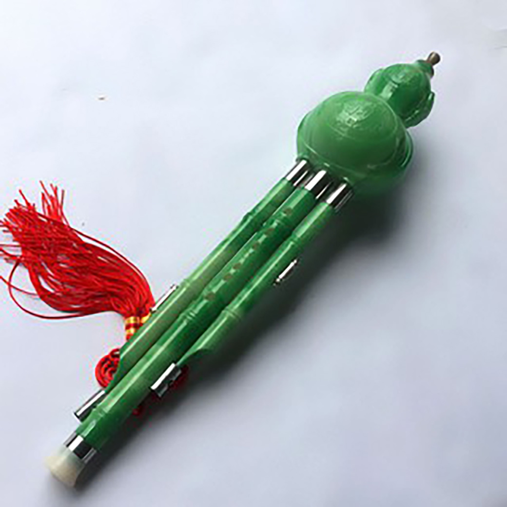 Sáo bầu ngọc 2 bè màu xanh