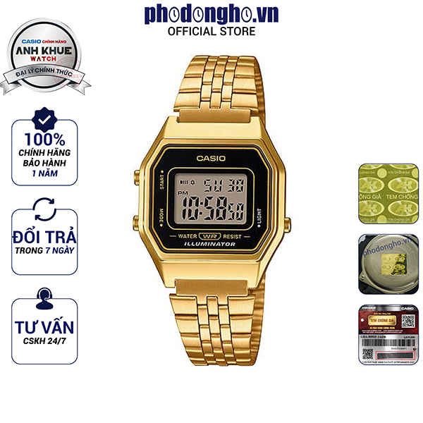 Đồng hồ nữ casio anh khuê la680wga-1df