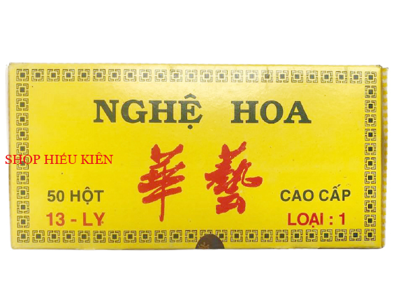 Xí Ngầu Nghệ Hoa Cao Cấp 13 Ly - 1 Hộp 50 Viên