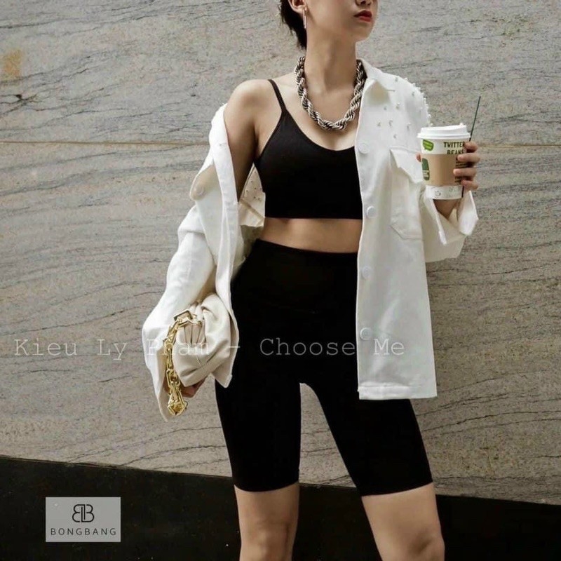 Quần legging nữ, quần legging dáng đùi chất cotton co dãn 4 chiều, mặc ôm bó tôn dáng cạp chun dễ phối đồ