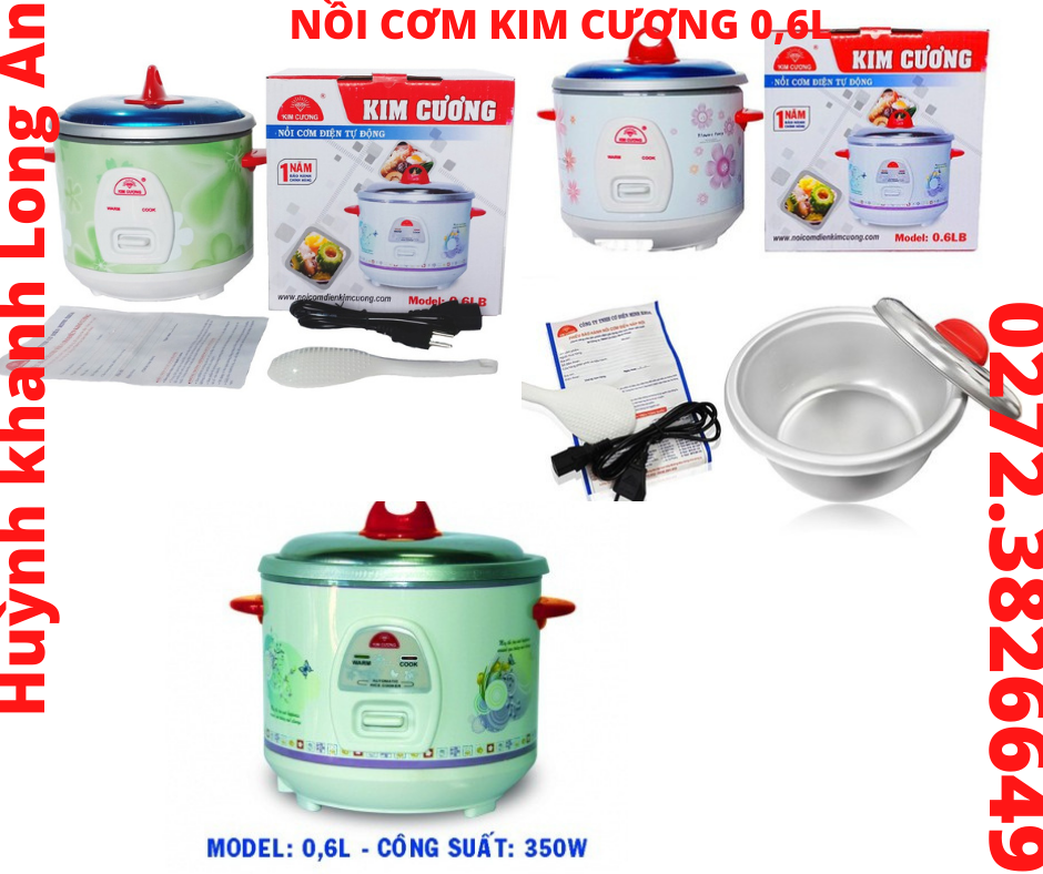 Nồi cơm kim cương 0,6l bền đẹp chính hãng