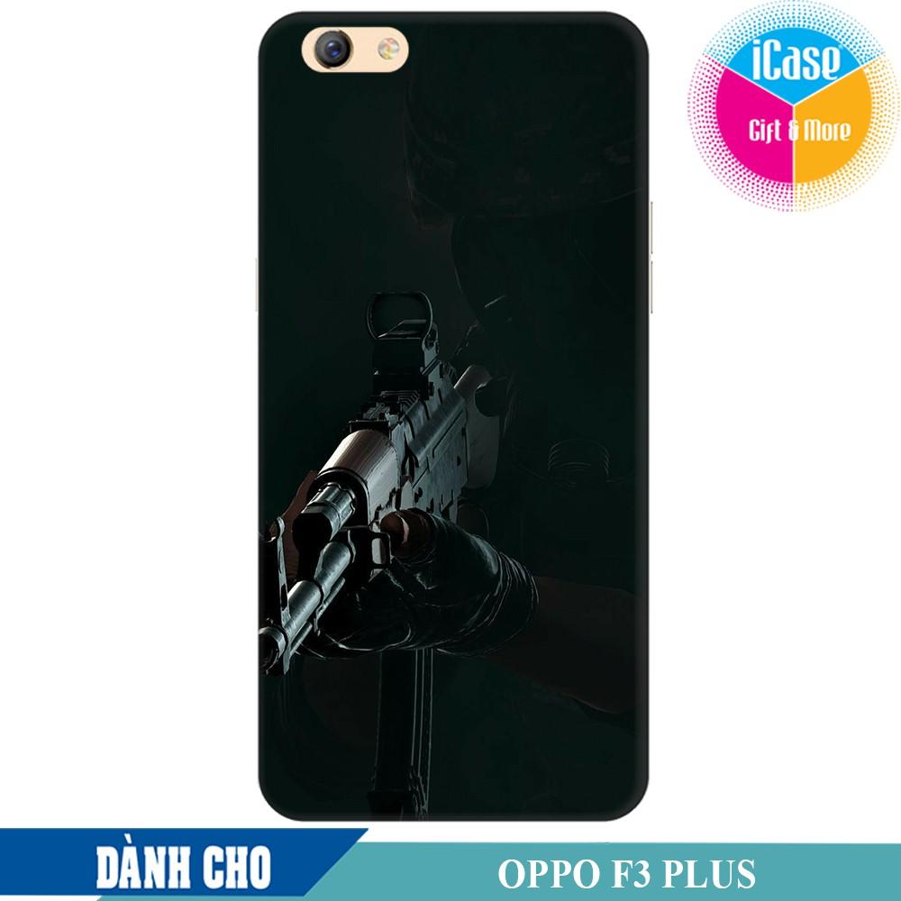 Ốp lưng nhựa dẻo dành cho Oppo F3 Plus in hình Pubg Chicken Dinner