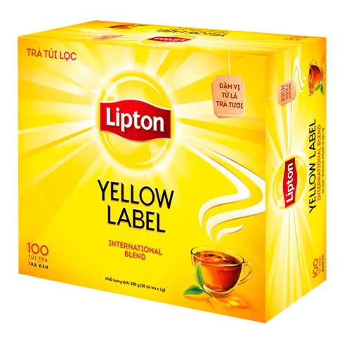 Trà lipton nhãn vàng 100 gói x 2g