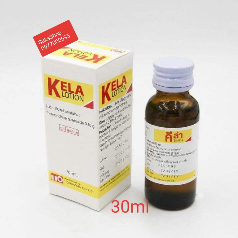 Kela lotion - dưỡng da chống viêm nang, viêm lỗ chân lông