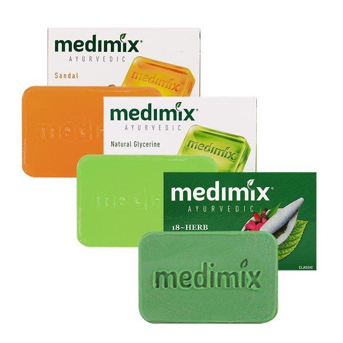 Combo 3 bánh xà phòng thảo dược MEDIMIX Ấn Độ trị mụn lưng