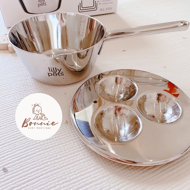 Nồi nấu cháo/bột Lillypots UK + vung dã đông