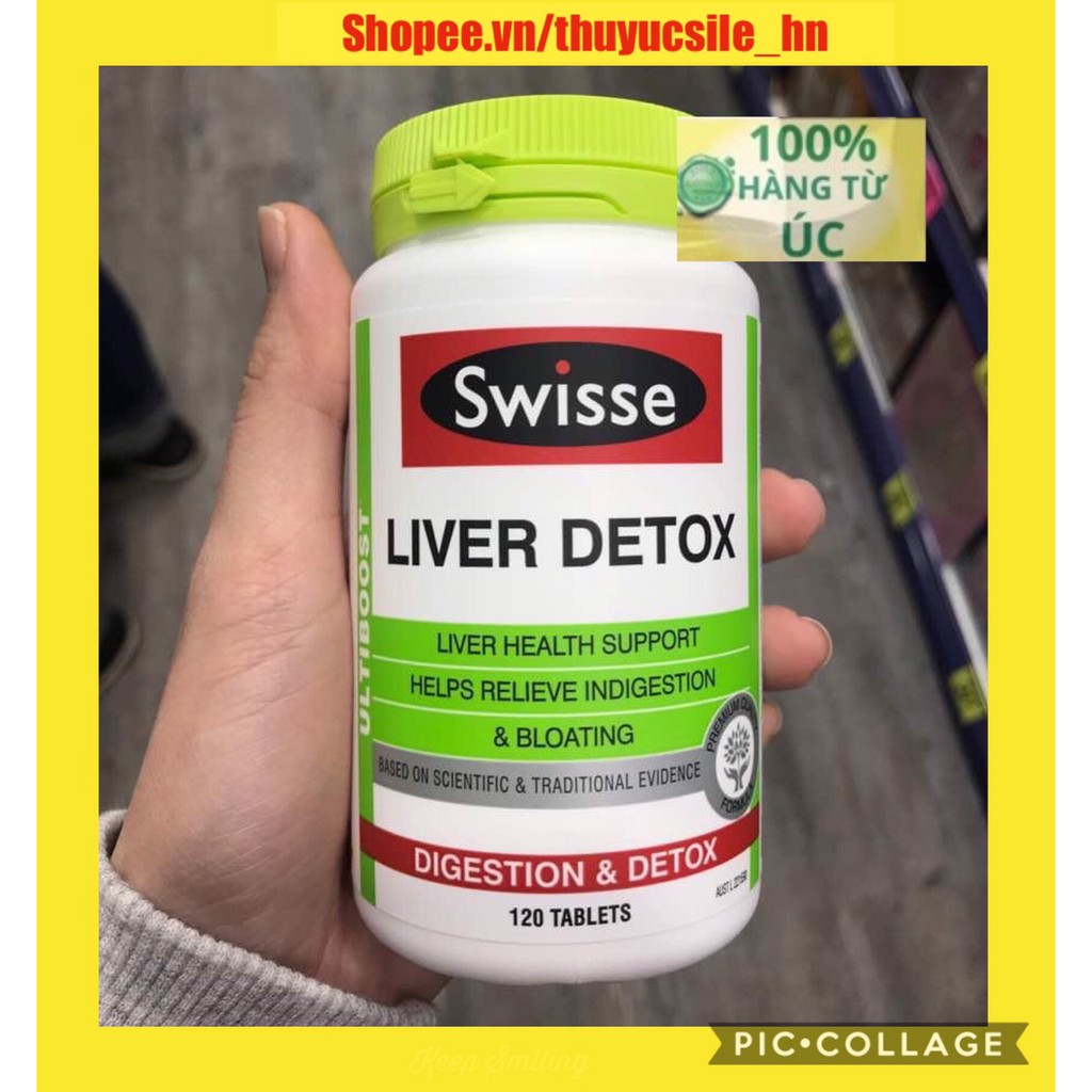 Viên uống Liver detox Swisse giải độc gan của Úc