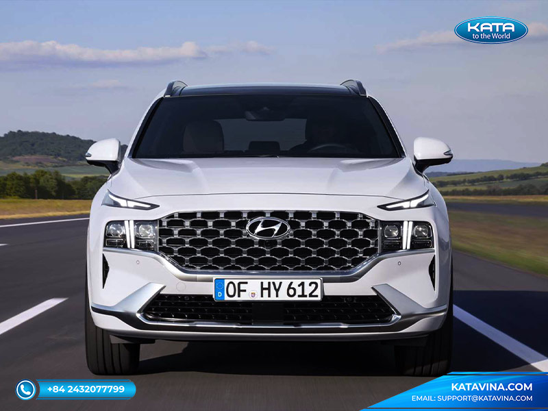 Thảm lót sàn KATA ôtô Hyundai SantaFe 2021- basic màu đen-không kèm lót cốp