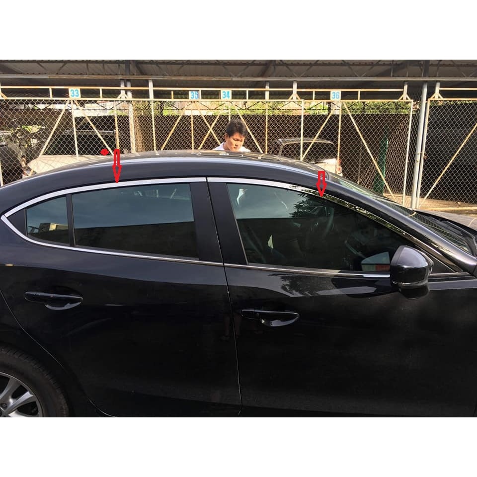 【hot sell】 Nẹp viền cong kính mazda 3