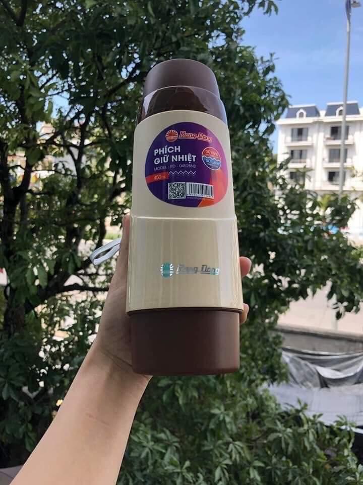 Phích Giữ Nhiệt Rạng Đông 450ml Cầm Tay - Bình GiỮ Nhiệt Nóng Lạnh [79c89]