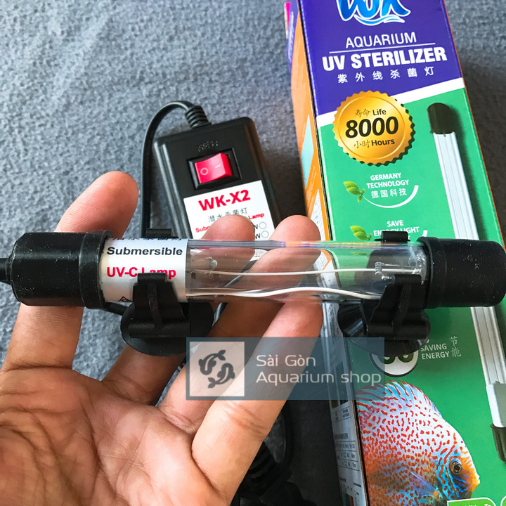Đèn UV 5W WK-X2 Cho Hồ Cá Cảnh, Diệt Rêu Tảo