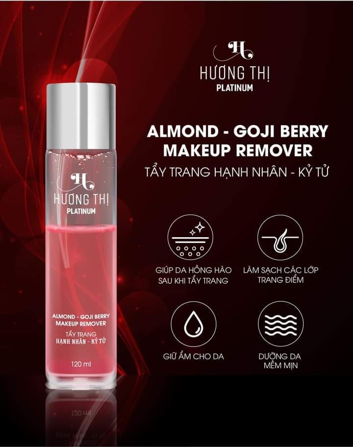 (KÈM QUÀ)Tẩy trang Hạnh Nhân - Kỷ Tử Hương Thị Almond Goji Berry Makeup Remover 120ml