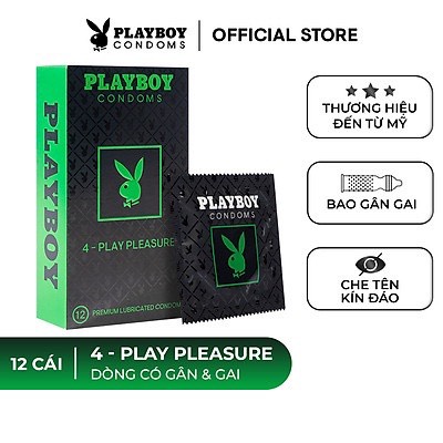 Chia sẻ:  0 Bao Cao Su PLAYBOY gân gai- Play Pleasure hộp 12 cái gân gai