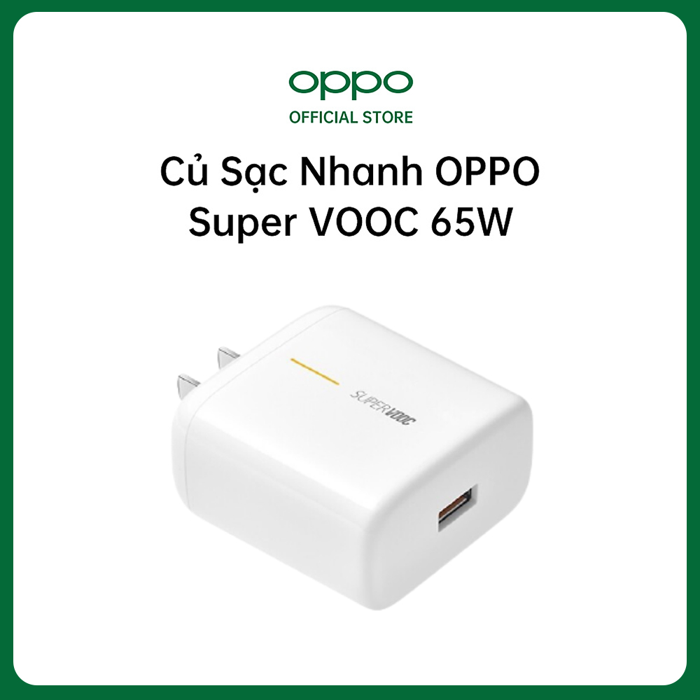 Adapter sạc super bộ sạc siêu nhanh super vooc 2.0 65w cho oppo - cáp type c supervooc 1m