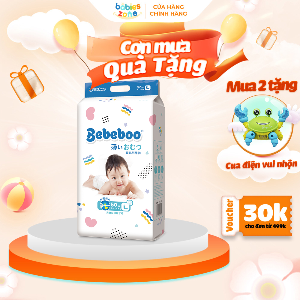 Bỉm dán, bỉm quần nhật bản bebeboo nb, s, m, l, xl, xxl, xxxl