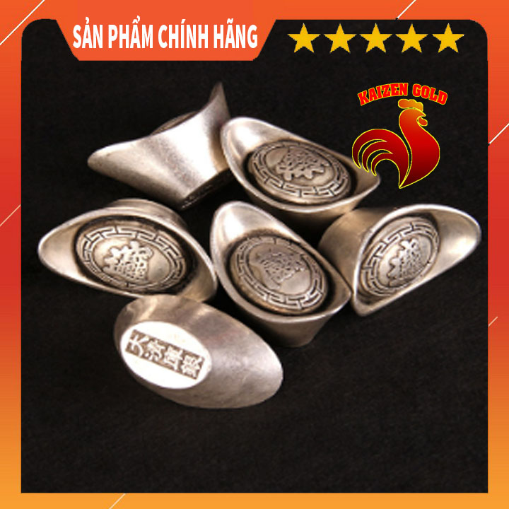 Thỏi bạc vàng,thoi bạc chiêu tài, đĩnh bạc tài lộc phong thủy