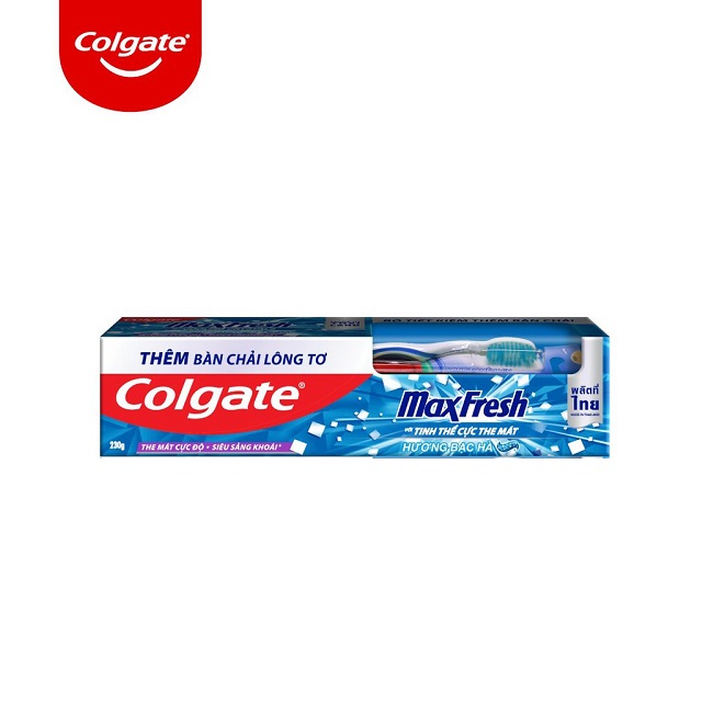 Kem đánh răng colgate Maxfresh 230g TẶNG bàn chải - cam kết hàng đúng mô tả sản xuất theo công nghệ hiện đại an toàn cho người sử dụng