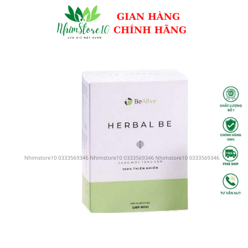 Tăng cân thảo mộc HERBAL BE của BeAlive chính hãng Tăng cân Cường Anh Tăng cân Herbal Be